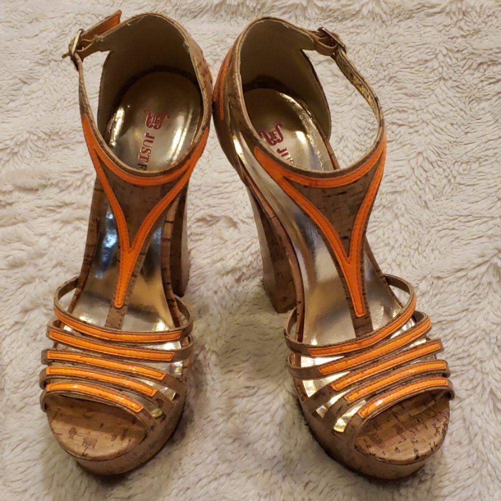Neon Orange Pumps